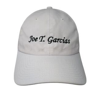 Joe T. Garcias Slideback Hat White OS Adjustable Embroidered Levelwear Classics